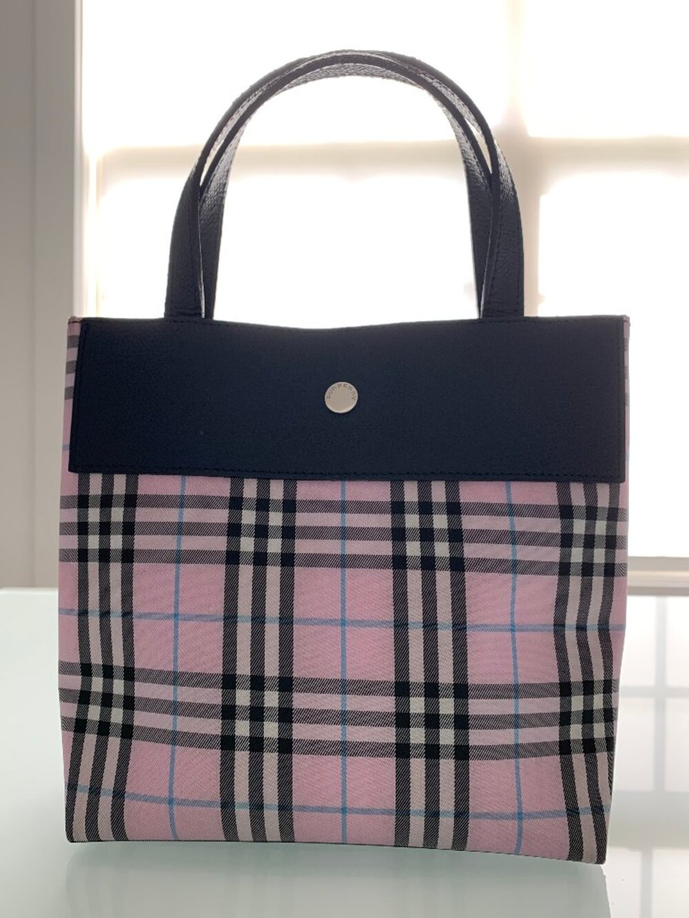BURBERRY LONDON "Candy Check" (Pink Nova Check) Mini Tote Handbag